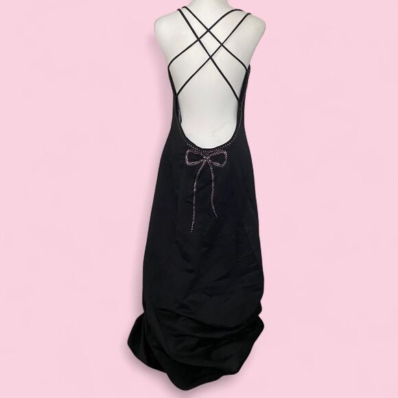 Vintage Rampage Maxi Bow Backless Gown - Picture 3 of 6